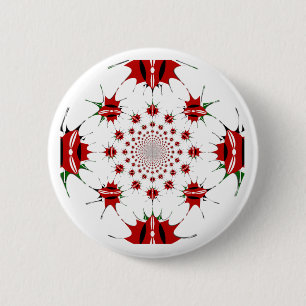 Magical Kenya: Kaleidoscope Culture identity 🇰🇪 Pinback Button