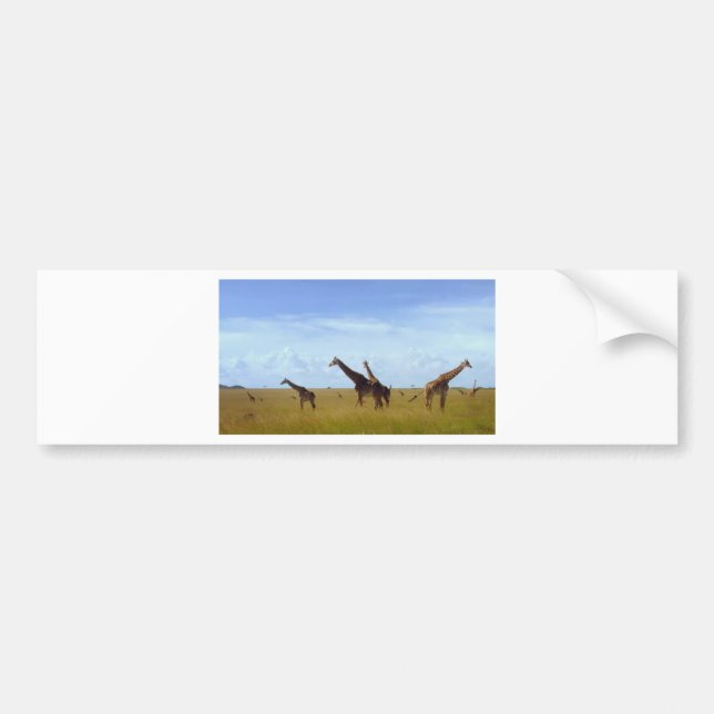 Magical Kenya Keepsake: Nairobi Park Holiday Ornam Bumper Sticker (Front)