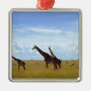 Magical Kenya Keepsake: Nairobi Park Holiday Ornam Metal Ornament