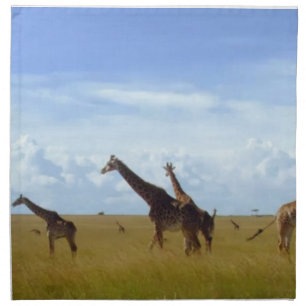 Magical Kenya: Nairobi Park Wildlife Utility Suite Cloth Napkin