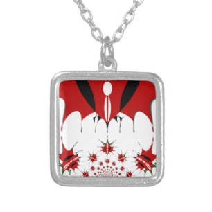 Magical Kenya: Symmetry of Heritage Modernity 🇰🇪 Silver Plated Necklace