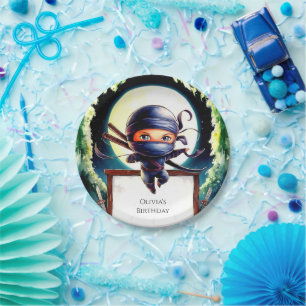 Magical Kids Ninja Birthday Paper Plates