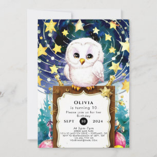 Magical Kids' Owl Birthday Invitation