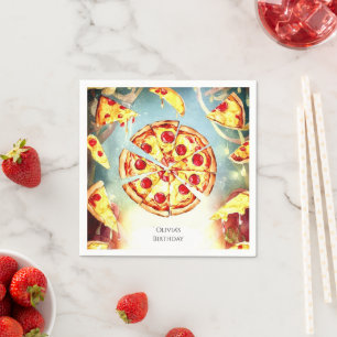 Magical Kids' Pizza Birthday Napkins