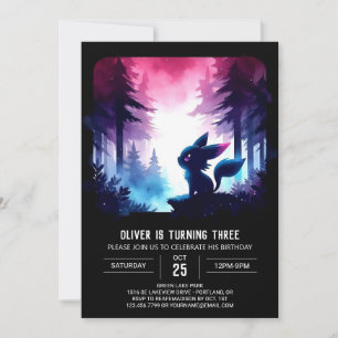 Magical Kitten Cat Birthday Invitation
