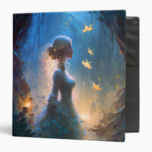 Magical Lady In Water Fantasy Art 3 Ring Binder