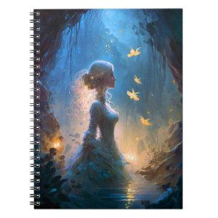 Magical Lady In Water Fantasy Art Notebook
