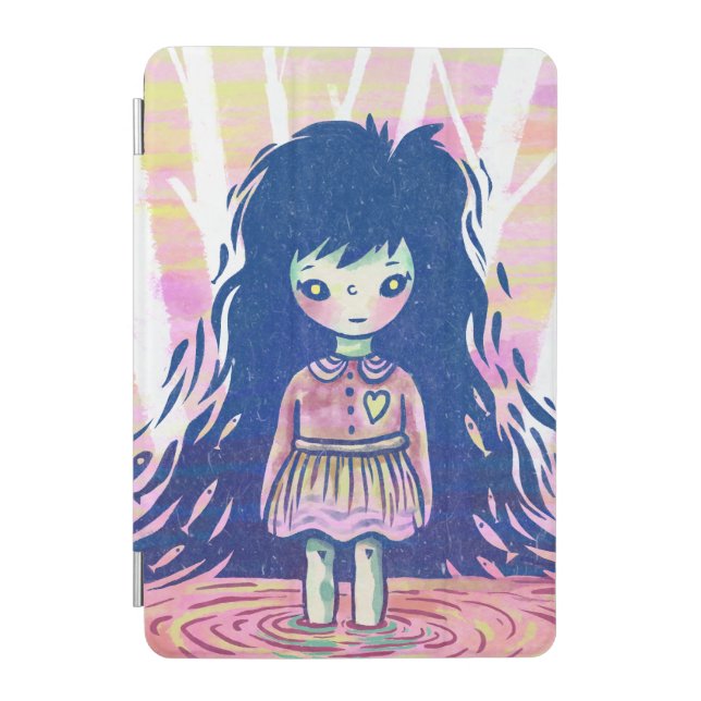 Magical Lake Girl In Forest surreal  iPad Mini Cover (Front)