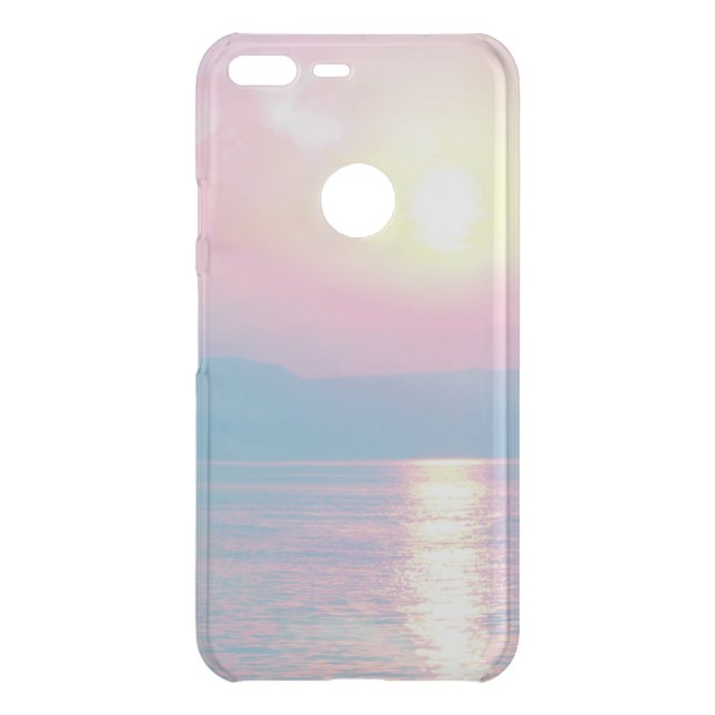Magical landscape in pink sunset   uncommon google pixel XL case (Back)