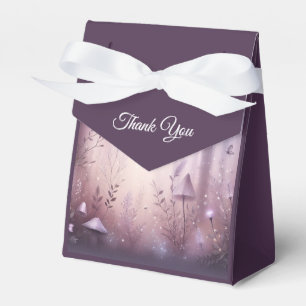 Magical Lavender Fairy Lights Wedding Favor Boxes
