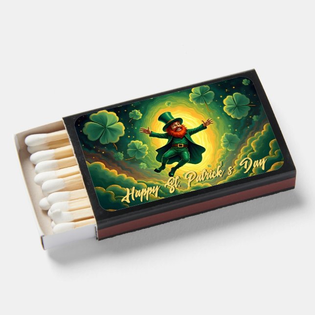 Magical Leprechaun St. Patrick’s Day Art Matchboxes (Front Open)