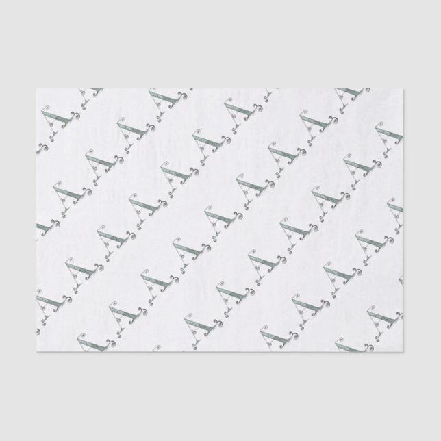 Magical Letter A from tony fernandes design Tissue Paper (Front)