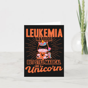 Magical Like A Unicorn Leukemia Awareness  Card