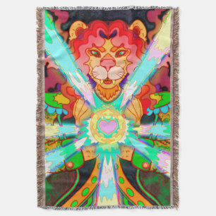 Magical Lion Throw Blanket
