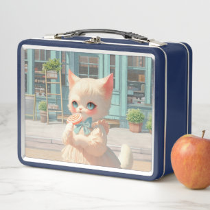 Magical Lollipop: Bao Bao Baby Cat Sweet Shop Metal Lunch Box