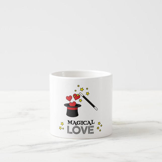 Magical Love - Black Espresso Cup (Front)