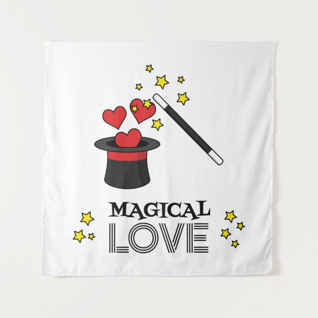 Magical Love - Black Tapestry (Front)