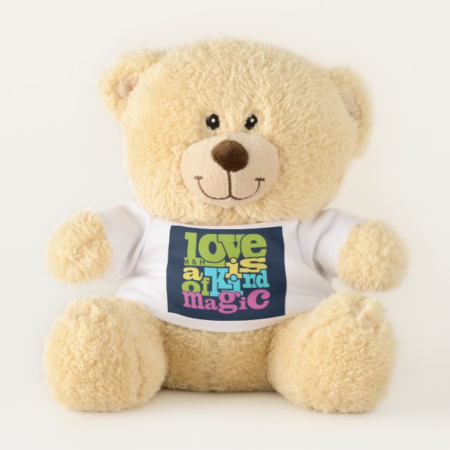 Magical Love custom monogram teddy bears (Front)