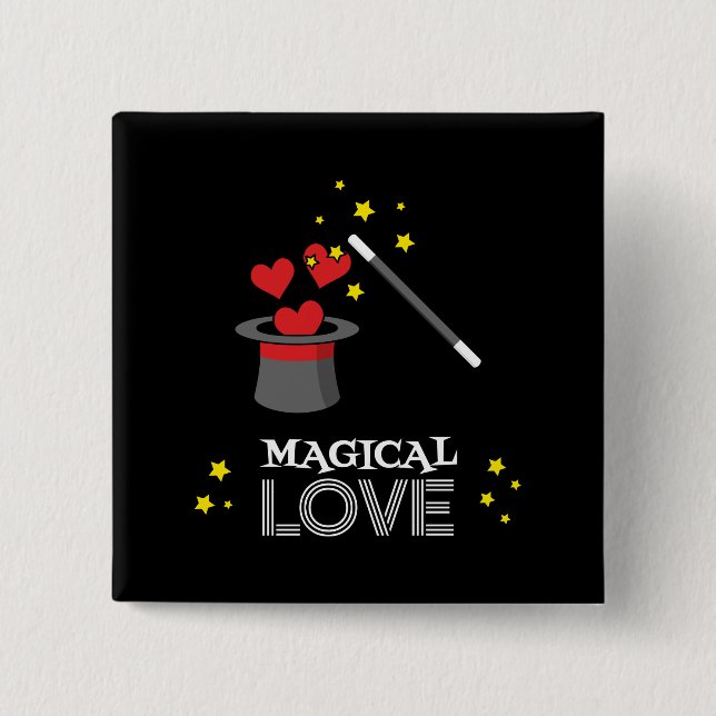 Magical Love - White Button (Front)