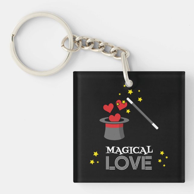 Magical Love - White Keychain (Front)