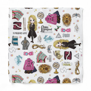 Magical Luna Lovegood Watercolor Bandana