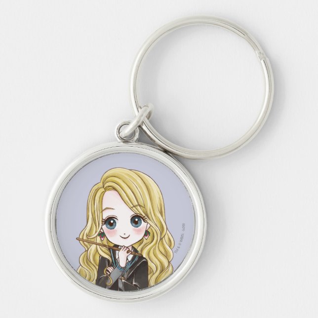 Magical Luna Lovegood Watercolor Keychain (Front)