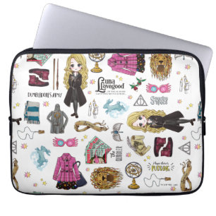 Magical Luna Lovegood Watercolor Laptop Sleeve