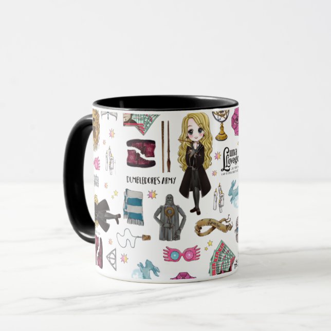 Magical Luna Lovegood Watercolor Mug (Front Left)