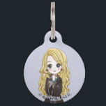 Magical Luna Lovegood Watercolor Pet ID Tag<br><div class="desc">HARRY POTTER™ | A watercolor manhwa style illustration featuring Luna Lovegood.</div>