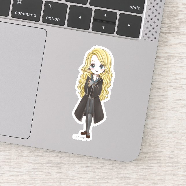 Magical Luna Lovegood Watercolor Sticker (Detail)