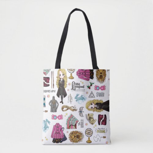 Magical Luna Lovegood Watercolor Tote Bag