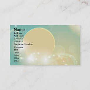 Magical lunar art illustration business card