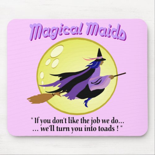 Magical Maids Witch Mouse Pad