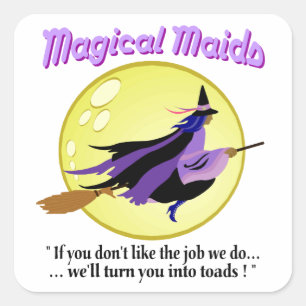 Magical Maids Witch Stickers