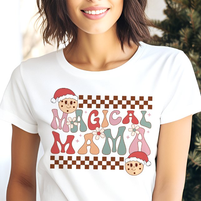 Magical Mama Retro Christmas Tri-Blend Shirt (Creator Uploaded)