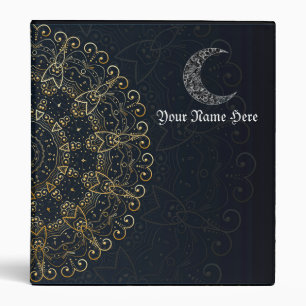 Magical Mandala Midnight Witches Book Of Shadows Binder