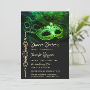 Magical Masquerade Ball Birthday Invitation