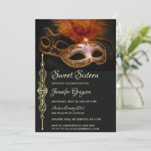 Magical Masquerade Ball Birthday Invitation