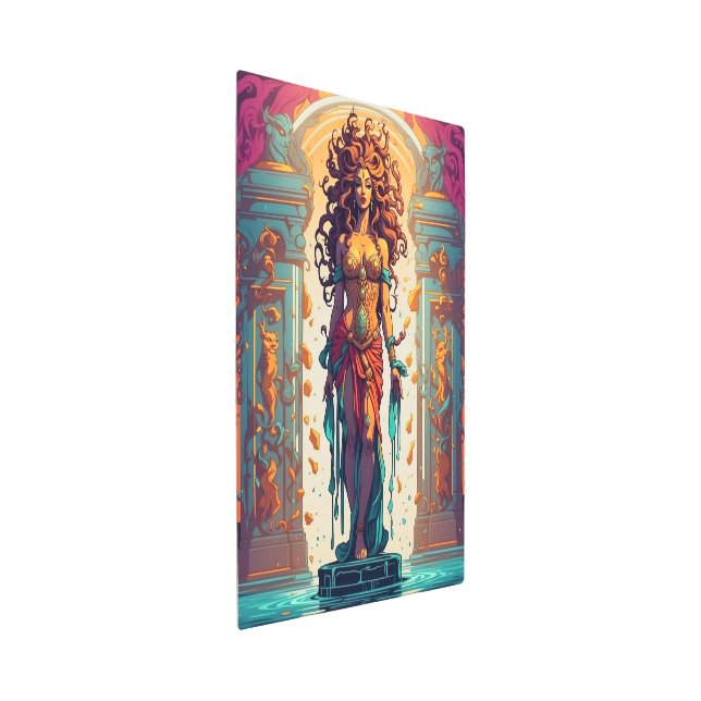 Magical Medusa design. Metal Print (3/4)