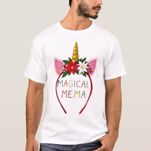 Magical Mema Unicorn Shirt Christmas Pajama Shirt 