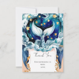 Magical Mermaid Baby Shower Thank You Card