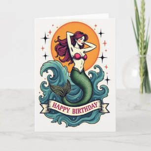 Magical Mermaid Birthday Card