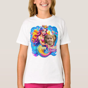 Magical Mermaid Birthday Delight, Customized Gift T-Shirt