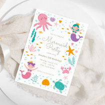 Magical Mermaid Birthday Invitation