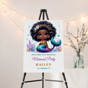 Magical Mermaid Birthday Party Foam Board