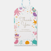 Magical Mermaid Birthday Party Gift Tags