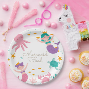 Magical Mermaid Birthday Party Mermaid Food Plates