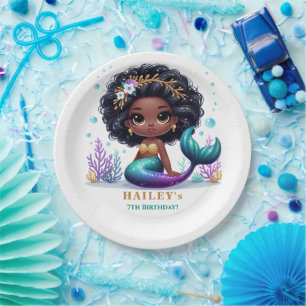 Magical Mermaid Birthday Party Paper Plates