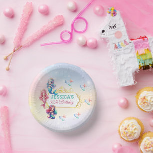 Magical Mermaid Birthday Under The Sea Photo Paper Bowls
