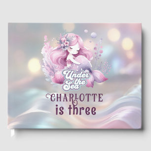 Magical Mermaid Children's Birthday Party Guest Book